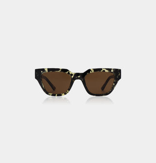 A. Kjærbede Sunglasses Black Yellow Tortoise Kaws - MMJs Fashion