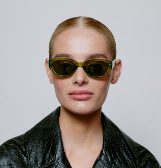 A. Kjærbede Sunglasses Light Olive Transparent Winnie - MMJs Fashion