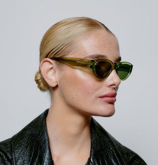 A. Kjærbede Sunglasses Light Olive Transparent Winnie - MMJs Fashion