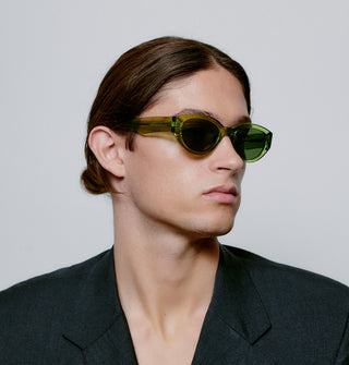 A. Kjærbede Sunglasses Light Olive Transparent Winnie - MMJs Fashion