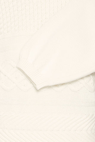 Atelier Rêve Cable Knit Jumper Ivory Irgabrielle - MMJs Fashion