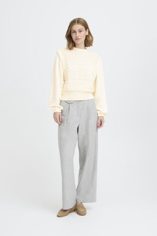 Atelier Rêve Cable Knit Jumper Ivory Irgabrielle - MMJs Fashion