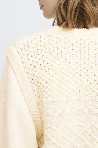 Atelier Rêve Cable Knit Jumper Ivory Irgabrielle - MMJs Fashion
