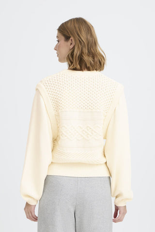 Atelier Rêve Cable Knit Jumper Ivory Irgabrielle - MMJs Fashion