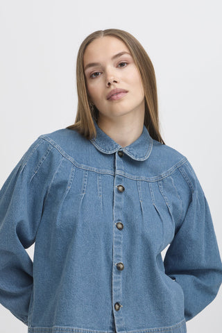 Atelier Rêve Denim Jacket Blue Irastrid - MMJs Fashion