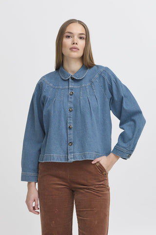 Atelier Rêve Denim Jacket Blue Irastrid - MMJs Fashion