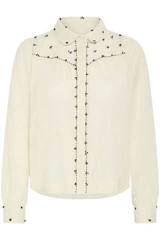 Atelier Rêve Embroidered Blouse Ivory Irswan - MMJs Fashion