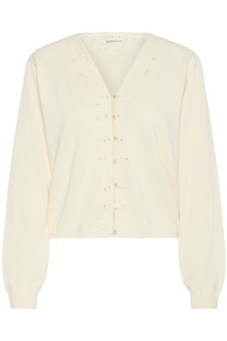 Atelier Rêve Embroidered Cardigan Ivory Irvive - MMJs Fashion