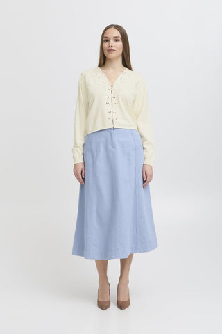 Atelier Rêve Embroidered Cardigan Ivory Irvive - MMJs Fashion