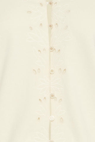 Atelier Rêve Embroidered Cardigan Ivory Irvive - MMJs Fashion