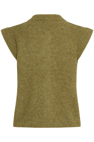 Atelier Rêve Knitted Waistcoat Green Irsilva - MMJs Fashion