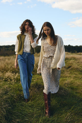 Atelier Rêve Knitted Waistcoat Green Irsilva - MMJs Fashion