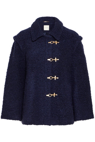 Atelier Rêve Toggle Casual Jacket Blue Irfreya - MMJs Fashion