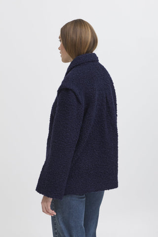 Atelier Rêve Toggle Casual Jacket Blue Irfreya - MMJs Fashion