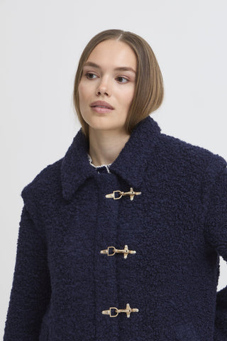 Atelier Rêve Toggle Casual Jacket Blue Irfreya - MMJs Fashion