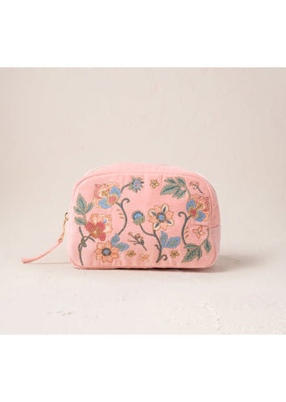 Elizabeth Scarlett Botanical Garden Makeup Bag Pale Pink - MMJs Fashion