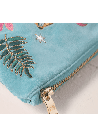 Elizabeth Scarlett Celestial Tigers Everyday Pouch Dusky Teal - MMJs Fashion