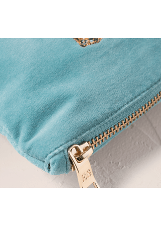 Elizabeth Scarlett Celestial Tigers Mini Pouch Dusky Teal - MMJs Fashion