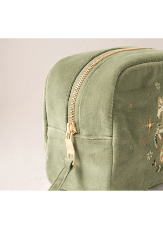 Elizabeth Scarlett Mystical Horse Makeup Bag Olive - MMJs Fashion