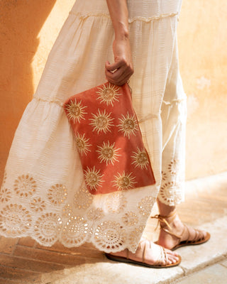 Elizabeth Scarlett Sun Goddess Everyday Pouch Rust Orange - MMJs Fashion