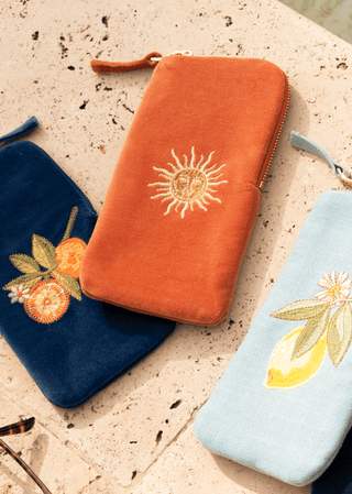 Elizabeth Scarlett Sun Goddess Glasses Case Rust Orange - MMJs Fashion