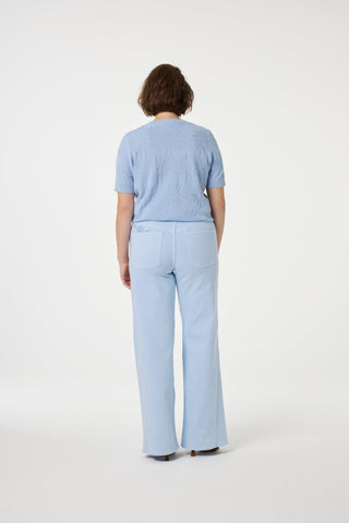 Fabienne Chapot Flower Pattern Cardigan Blue Maddy - MMJs Fashion