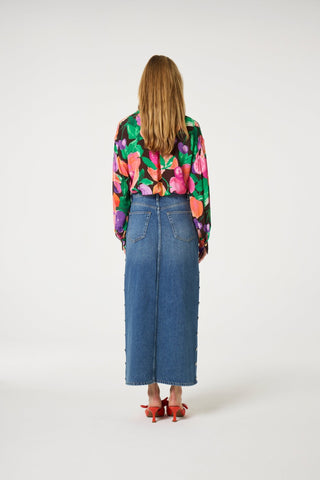 Fabienne Chapot Fruit Punch Print Blouse Pink Green Anouk - MMJs Fashion