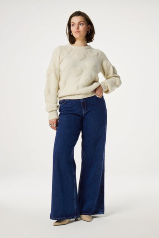 Fabienne Chapot Heart Jumper Ivory Bibian - MMJs Fashion