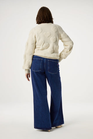 Fabienne Chapot Heart Jumper Ivory Bibian - MMJs Fashion