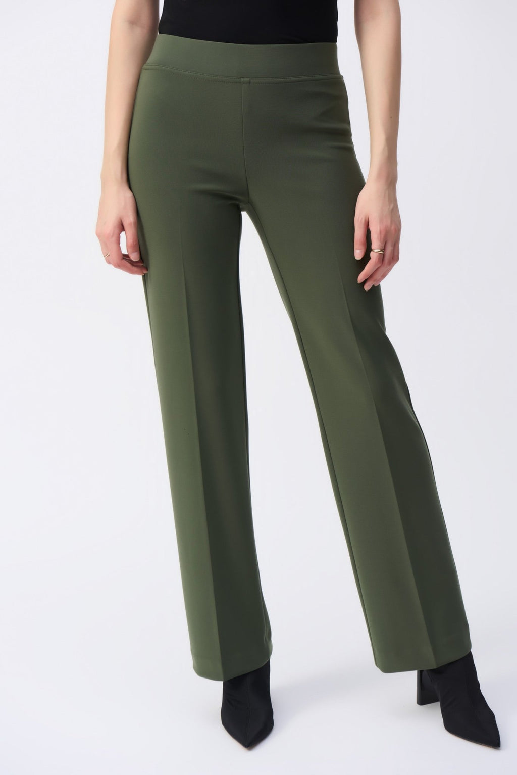 Joseph Ribkoff Classic Wide Leg Trousers Green – MMJs Fashion