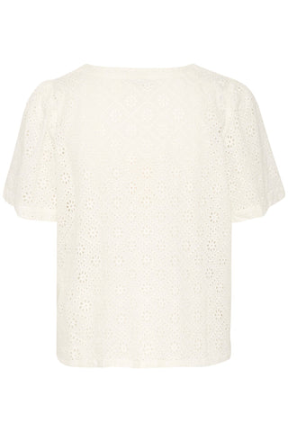 Kaffe Ivory Broderie Anglaise Blouse Esther - MMJs Fashion