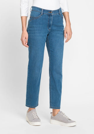 Olsen Blue Cropped Jeans Mona Slim - MMJs Fashion