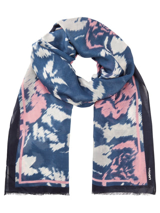Olsen Floral Print Scarf Blue Pink - MMJs Fashion