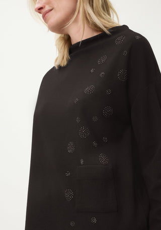 Olsen Funnel Neck Sweatshirt Black - MMJs Fashion