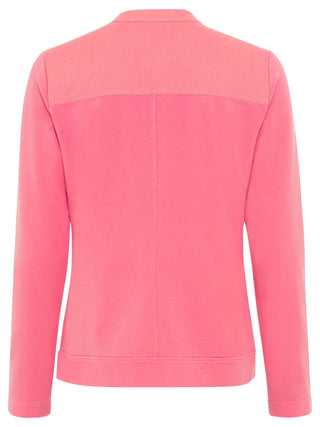 Olsen Jersey Zip Jacket in Pink Eva - MMJs Fashion