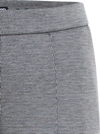 Olsen Pull - On Trousers Grey Melange Lisa Straight - MMJs Fashion