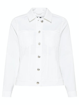 Olsen White Jacket with Metal Buttons - MMJs Fashion