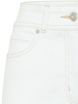 Olsen White Jeans Cropped Mona Straight - MMJs Fashion