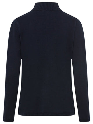 Olsen Zip Front Cardigan Navy Blue Eva - MMJs Fashion