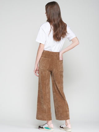 Vilagallo Corduroy Trousers Tan Bettina - MMJs Fashion