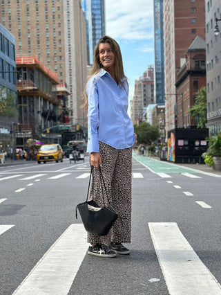 Vilagallo Leopard Print Trousers Tan Muriel - MMJs Fashion