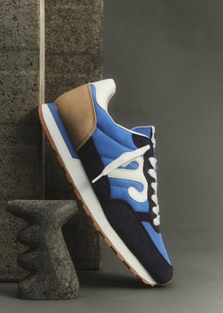 Wushu Ruyi Blue Beige White Trainers Club 33 - MMJs Fashion