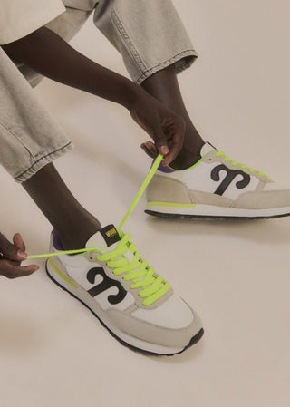 Wushu Ruyi Yellow Beige White Trainers Club 34 - MMJs Fashion