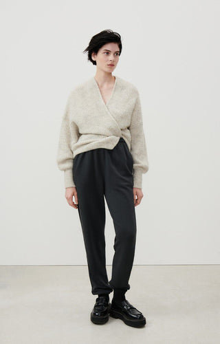 American Vintage Cardigan in Beige Melange East - MMJs Fashion