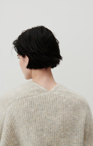 American Vintage Cardigan in Beige Melange East - MMJs Fashion