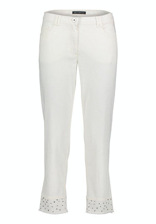 Betty Barclay Cropped Slim Fit Jeans Off White - MMJs Fashion