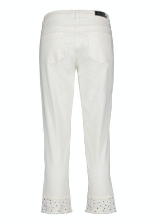 Betty Barclay Cropped Slim Fit Jeans Off White - MMJs Fashion