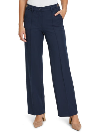 Betty Barclay Relaxed Trousers Navy Blue - MMJs Fashion