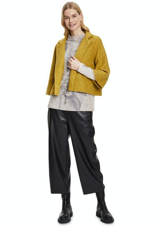 Betty Barclay Short Cropped Jacket Yellow - MMJs Fashion