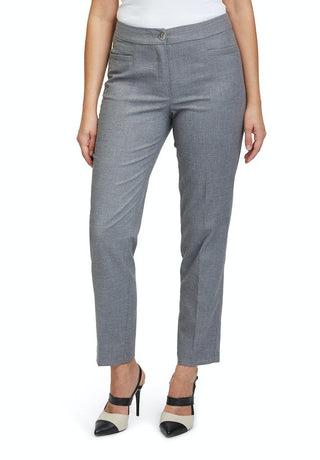 Betty Barclay Tailored Trousers in Grey Melange - MMJs Fashion
